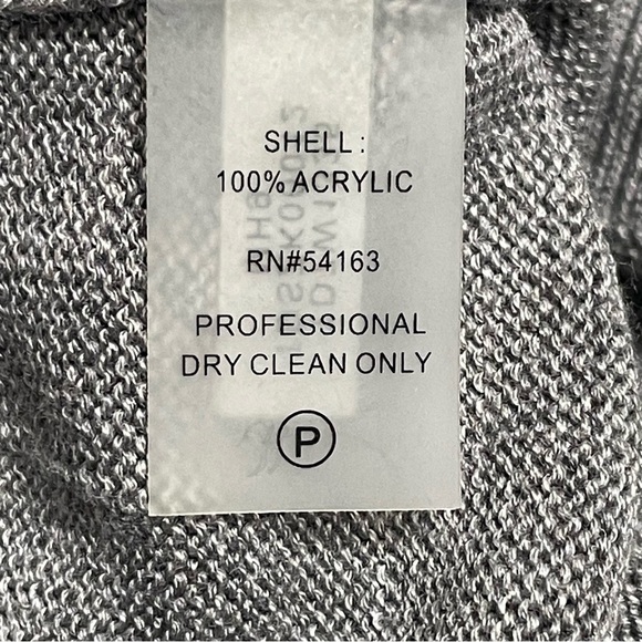 Tommy Hilfiger Embellished Heart Sweater Dress Size Large Gray Red Blue - Picture 6 of 10